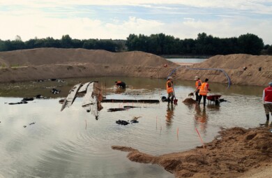 Fouille archéologique 2025 sur l'île Mouchet